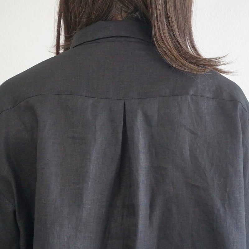 Branch m‘.,ブランチエム,ナチュラル,30代,40代,50代,60代,リネン,ゆったり,麻,シャツ,リネンシャツ,リネンブラウス,ブラウス,ビッグシャツ,オーバーサイズ