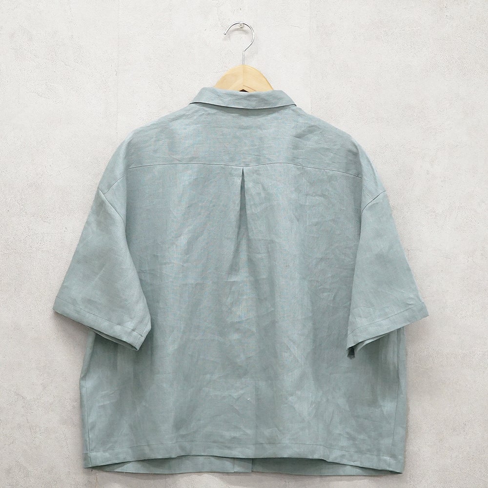 Branch m‘.,ブランチエム,ナチュラル,30代,40代,50代,60代,リネン,ゆったり,麻,シャツ,リネンシャツ,リネンブラウス,ブラウス,ビッグシャツ,オーバーサイズ