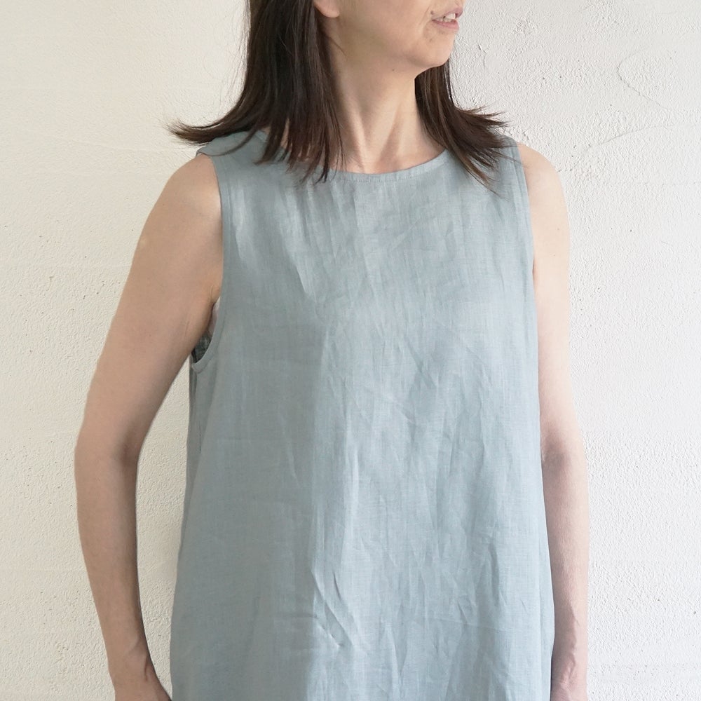 Branch m‘.,ブランチエム,ナチュラル,30代,40代,50代,60代,リネン,ゆったり,麻,ワンピース,リネンワンピース,ノースリーブワンピース