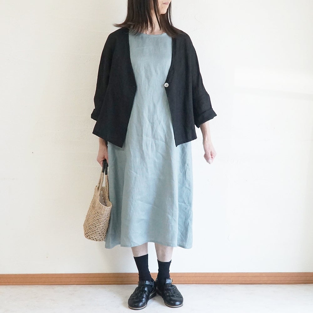 Branch m‘.,ブランチエム,ナチュラル,30代,40代,50代,60代,リネン,ゆったり,麻,ワンピース,リネンワンピース,ノースリーブワンピース