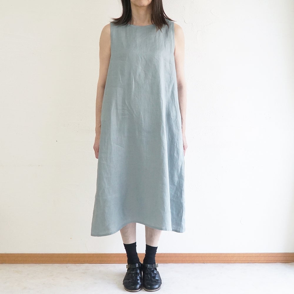 Branch m‘.,ブランチエム,ナチュラル,30代,40代,50代,60代,リネン,ゆったり,麻,ワンピース,リネンワンピース,ノースリーブワンピース