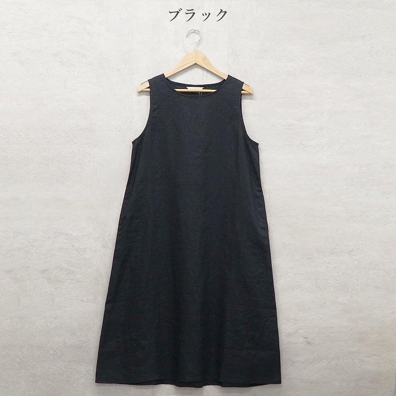 Branch m‘.,ブランチエム,ナチュラル,30代,40代,50代,60代,リネン,ゆったり,麻,ワンピース,リネンワンピース,ノースリーブワンピース