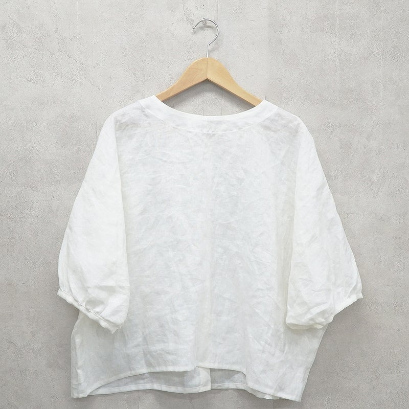 Branch m‘.,ブランチエム,ナチュラル,30代,40代,50代,60代,コーデセット,コーディネートセット,セット売り,ゆったり,リネン,ブラウス,リネンブラウス,ドルマンブラウス,デニム,デニムパンツ,バルーンパンツ,フィグパンツ