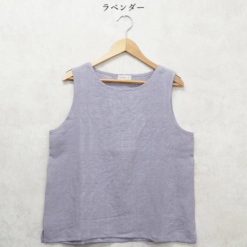 Branch m‘.,ブランチエム,ナチュラル,30代,40代,50代,60代,リネン,ゆったり,ブラウス,リネンブラウス,タンクトップ,ノースリーブ,リネンタンクトップ