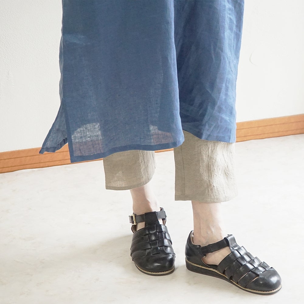 Branch m‘.,ブランチエム,ナチュラル,30代,40代,50代,60代,リネン,ゆったり,pants,パンツ,リネンパンツ,クロップドパンツ,インナーパンツ,ぺチパンツ,アンダーパンツ,