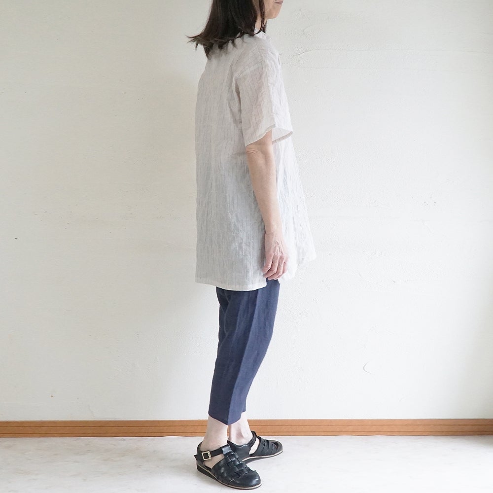 Branch m‘.,ブランチエム,ナチュラル,30代,40代,50代,60代,リネン,ゆったり,pants,パンツ,リネンパンツ,クロップドパンツ,インナーパンツ,ぺチパンツ,アンダーパンツ,