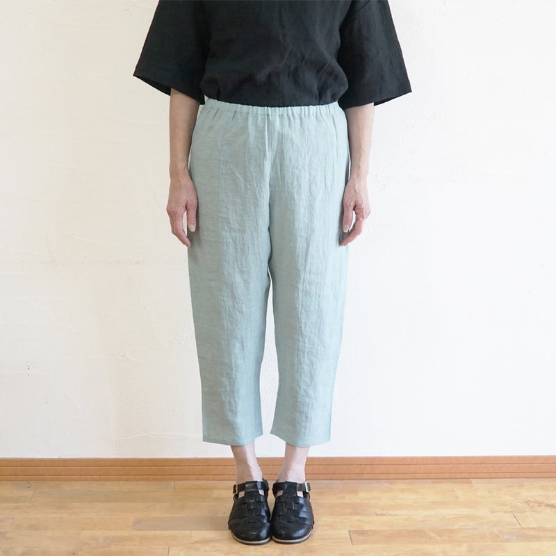Branch m‘.,ブランチエム,ナチュラル,30代,40代,50代,60代,リネン,ゆったり,pants,パンツ,リネンパンツ,クロップドパンツ,インナーパンツ,ぺチパンツ,アンダーパンツ,