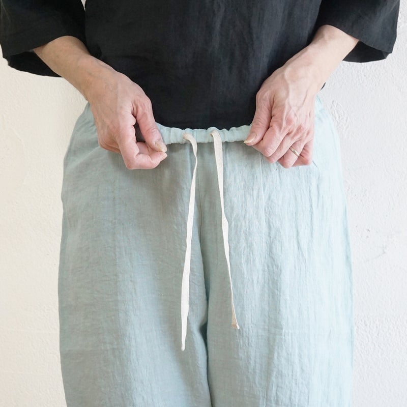 Branch m‘.,ブランチエム,ナチュラル,30代,40代,50代,60代,リネン,ゆったり,pants,パンツ,リネンパンツ,クロップドパンツ,インナーパンツ,ぺチパンツ,アンダーパンツ,