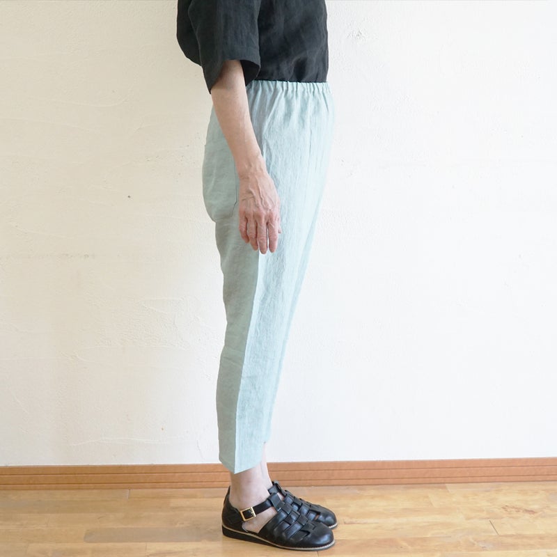 Branch m‘.,ブランチエム,ナチュラル,30代,40代,50代,60代,リネン,ゆったり,pants,パンツ,リネンパンツ,クロップドパンツ,インナーパンツ,ぺチパンツ,アンダーパンツ,