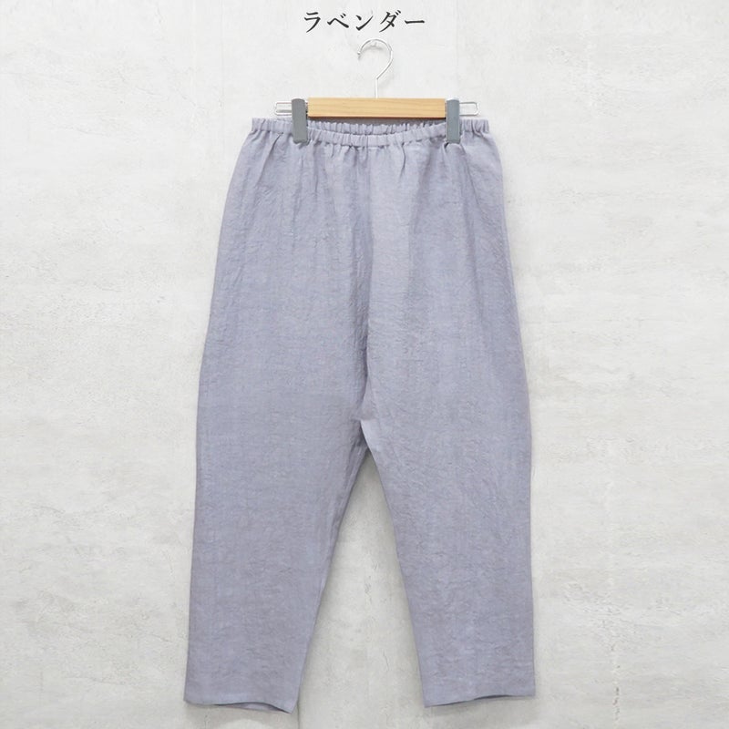 Branch m‘.,ブランチエム,ナチュラル,30代,40代,50代,60代,リネン,ゆったり,pants,パンツ,リネンパンツ,クロップドパンツ,インナーパンツ,ぺチパンツ,アンダーパンツ,