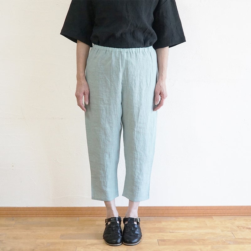 Branch m‘.,ブランチエム,ナチュラル,30代,40代,50代,60代,リネン,ゆったり,pants,パンツ,リネンパンツ,クロップドパンツ,インナーパンツ,ぺチパンツ,アンダーパンツ,