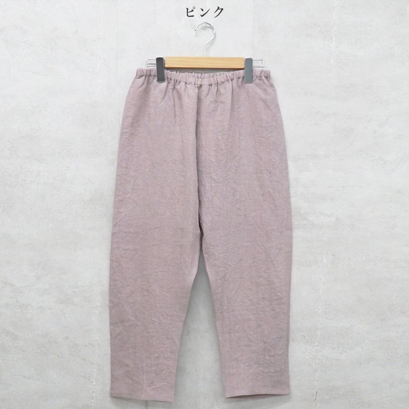 Branch m‘.,ブランチエム,ナチュラル,30代,40代,50代,60代,リネン,ゆったり,pants,パンツ,リネンパンツ,クロップドパンツ,インナーパンツ,ぺチパンツ,アンダーパンツ,
