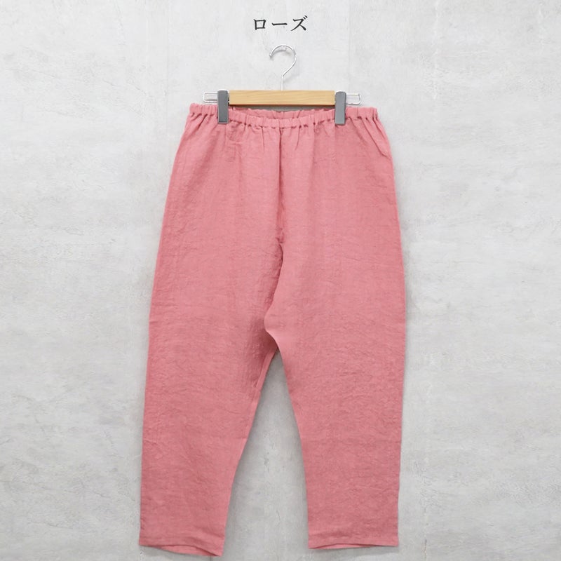 Branch m‘.,ブランチエム,ナチュラル,30代,40代,50代,60代,リネン,ゆったり,pants,パンツ,リネンパンツ,クロップドパンツ,インナーパンツ,ぺチパンツ,アンダーパンツ,