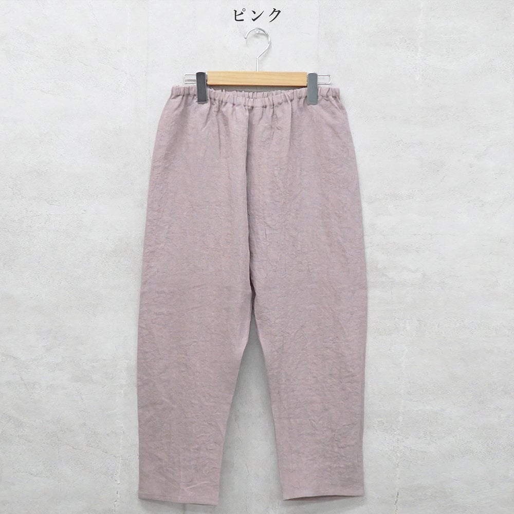 Branch m‘.,ブランチエム,ナチュラル,30代,40代,50代,60代,リネン,ゆったり,pants,パンツ,リネンパンツ,クロップドパンツ,インナーパンツ,ぺチパンツ,アンダーパンツ,