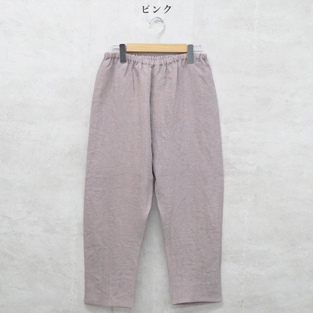 Branch m‘.,ブランチエム,ナチュラル,30代,40代,50代,60代,リネン,ゆったり,pants,パンツ,リネンパンツ,クロップドパンツ,インナーパンツ,ぺチパンツ,アンダーパンツ,