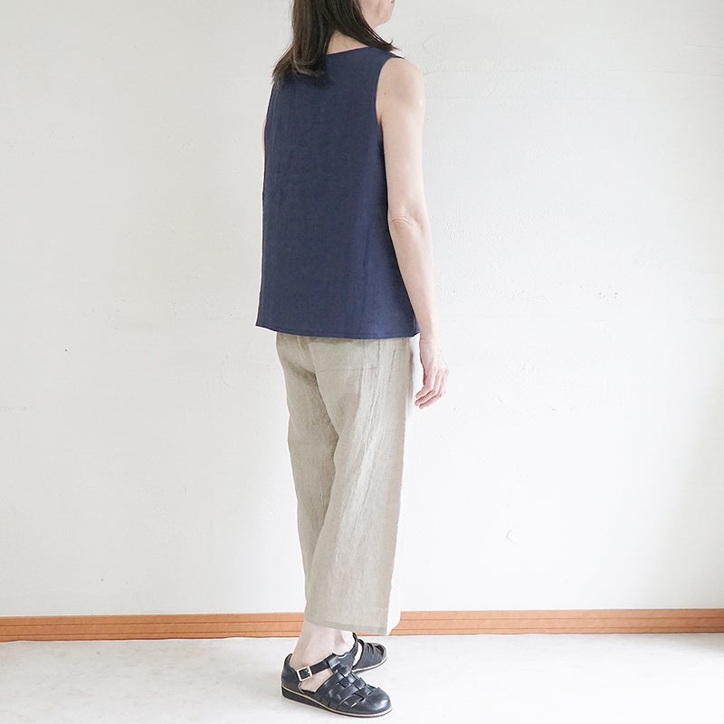 Branch m‘.,ブランチエム,ナチュラル,30代,40代,50代,60代,リネン,ゆったり,パンツ,リネンパンツ,ワイドストレートパンツ,ワイドパンツ,ぺチパンツ,インナーパンツ,アンダーパンツ