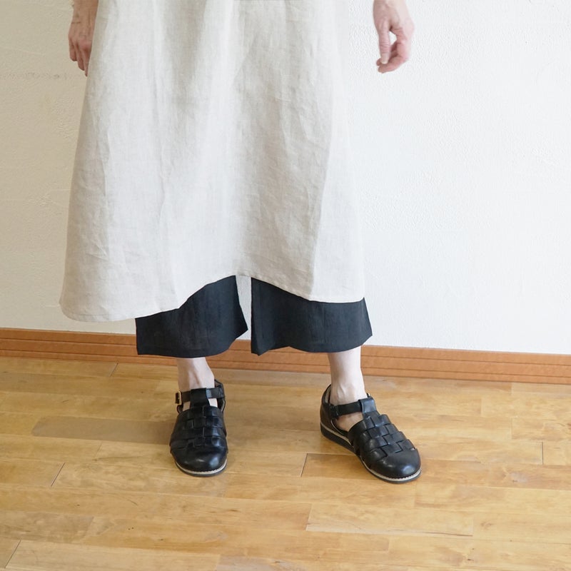 Branch m‘.,ブランチエム,ナチュラル,30代,40代,50代,60代,リネン,ゆったり,パンツ,リネンパンツ,ワイドストレートパンツ,ワイドパンツ,ぺチパンツ,インナーパンツ,アンダーパンツ