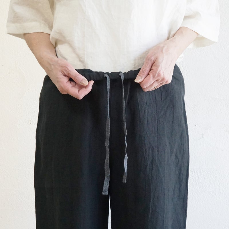 Branch m‘.,ブランチエム,ナチュラル,30代,40代,50代,60代,リネン,ゆったり,パンツ,リネンパンツ,ワイドストレートパンツ,ワイドパンツ,ぺチパンツ,インナーパンツ,アンダーパンツ