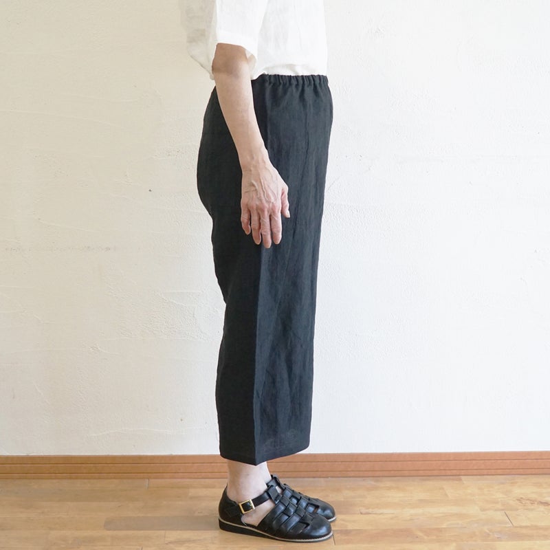Branch m‘.,ブランチエム,ナチュラル,30代,40代,50代,60代,リネン,ゆったり,パンツ,リネンパンツ,ワイドストレートパンツ,ワイドパンツ,ぺチパンツ,インナーパンツ,アンダーパンツ