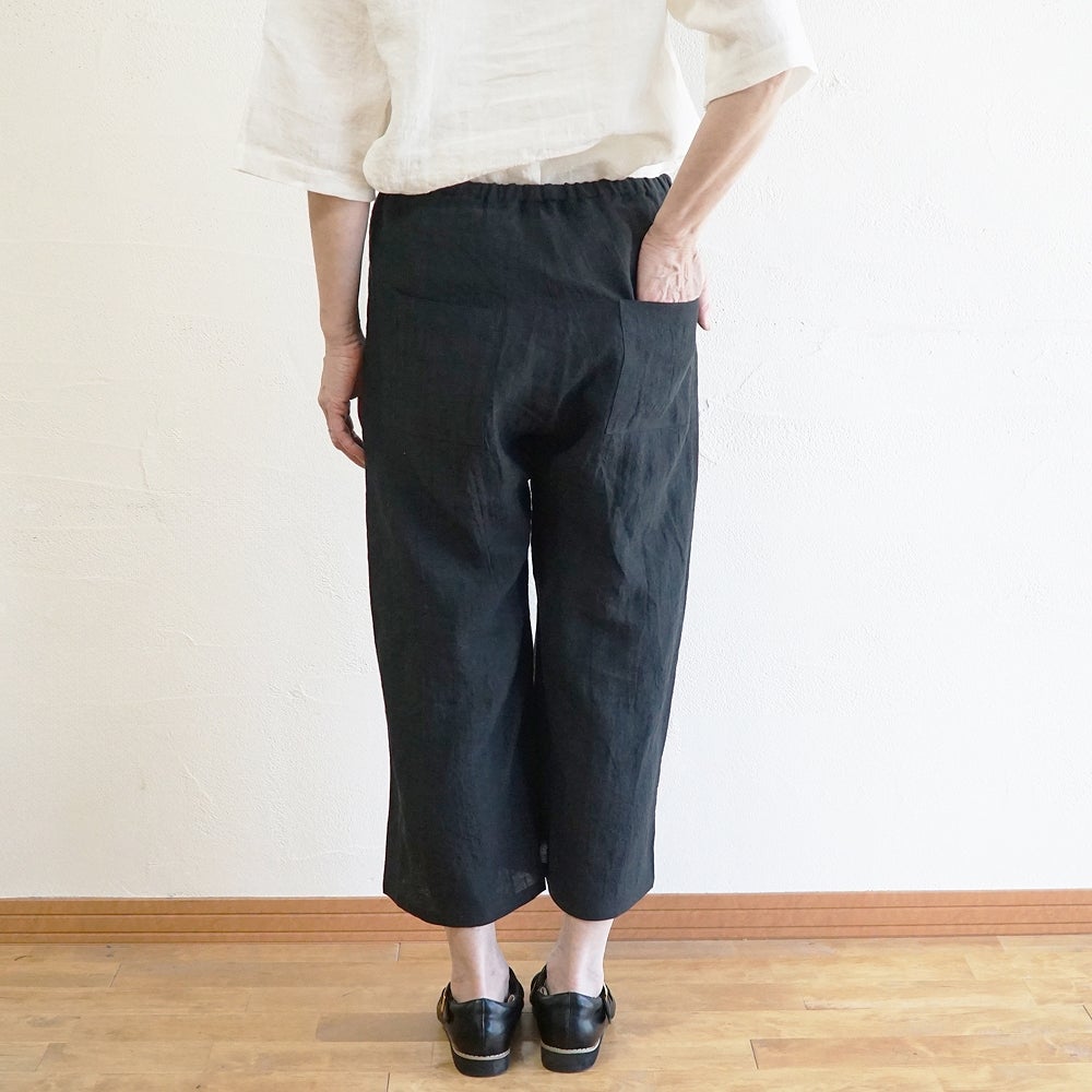 Branch m‘.,ブランチエム,ナチュラル,30代,40代,50代,60代,リネン,ゆったり,パンツ,リネンパンツ,ワイドストレートパンツ,ワイドパンツ,ぺチパンツ,インナーパンツ,アンダーパンツ