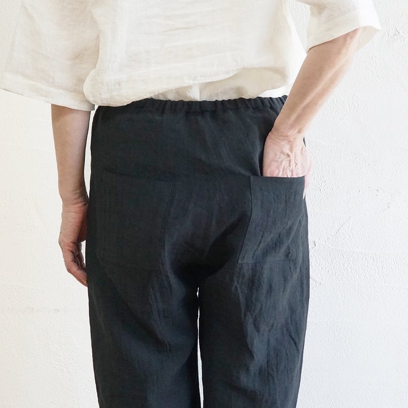 Branch m‘.,ブランチエム,ナチュラル,30代,40代,50代,60代,リネン,ゆったり,パンツ,リネンパンツ,ワイドストレートパンツ,ワイドパンツ,ぺチパンツ,インナーパンツ,アンダーパンツ