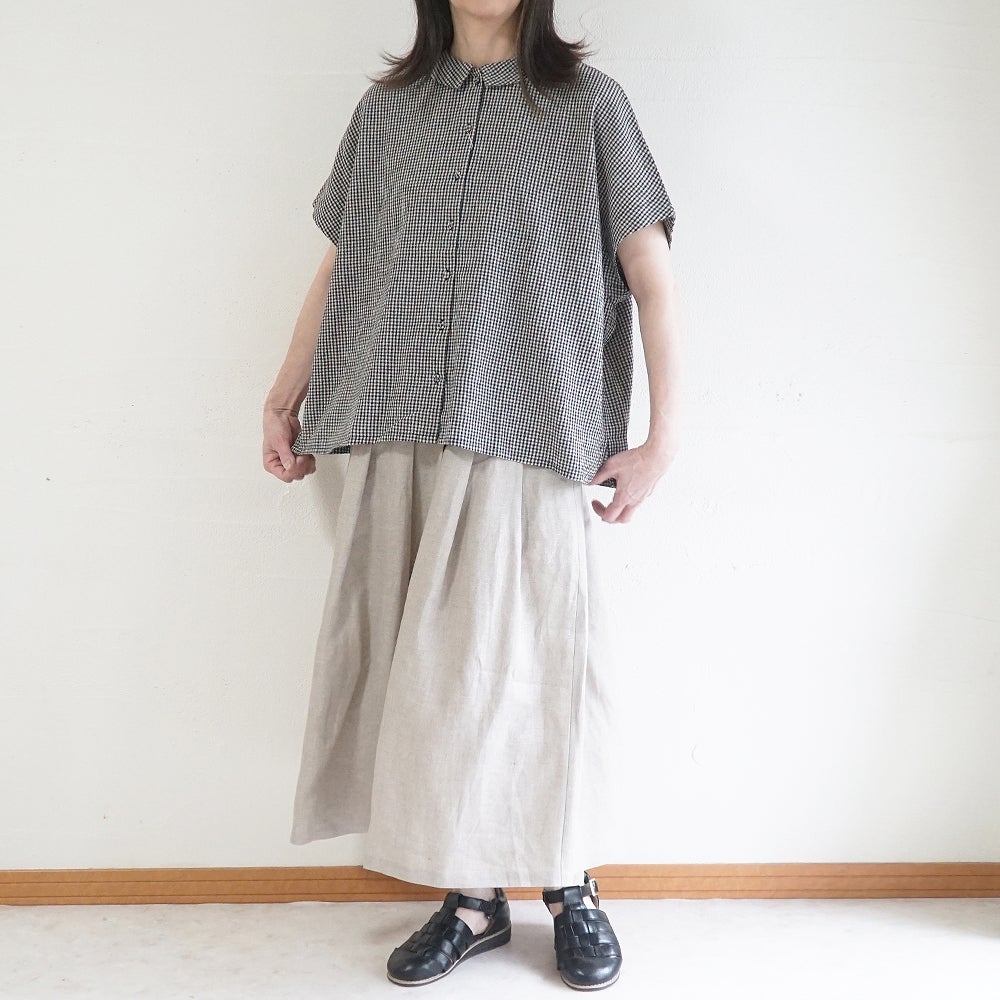 Branch m‘.,ブランチエム,ナチュラル,30代,40代,50代,60代,リネン,ゆったり,ブラウス,リネンブラウス,ドルマンブラウス,
