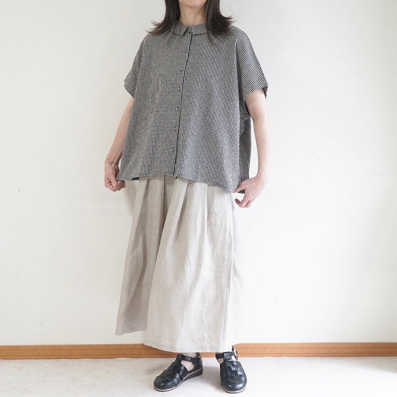 Branch m‘.,ブランチエム,ナチュラル,30代,40代,50代,60代,リネン,ゆったり,ブラウス,リネンブラウス,ドルマンブラウス,
