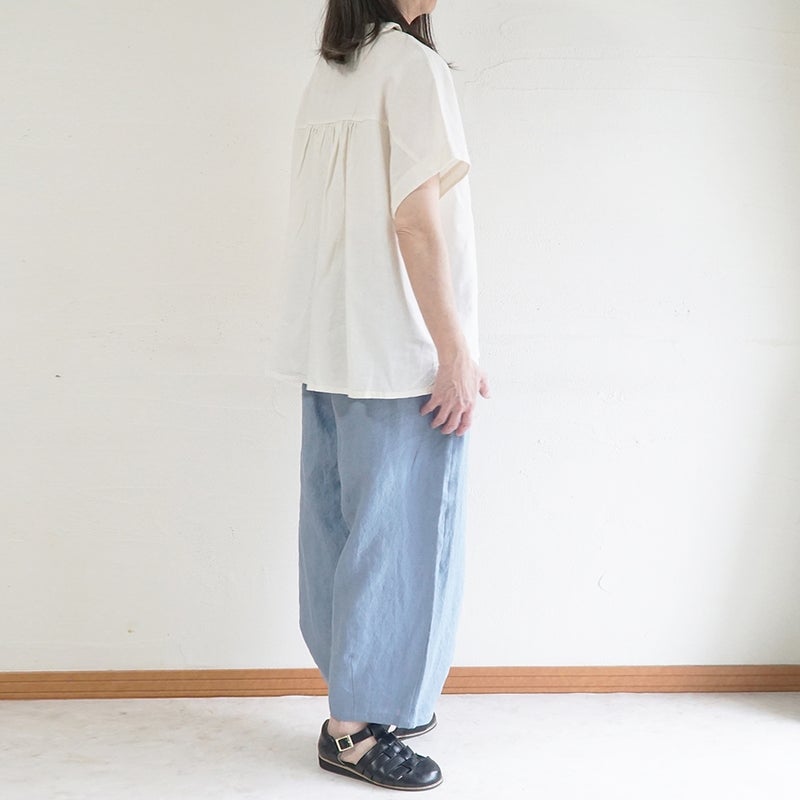Branch m‘.,ブランチエム,ナチュラル,30代,40代,50代,60代,リネン,ゆったり,ブラウス,リネンブラウス,ドルマンブラウス,