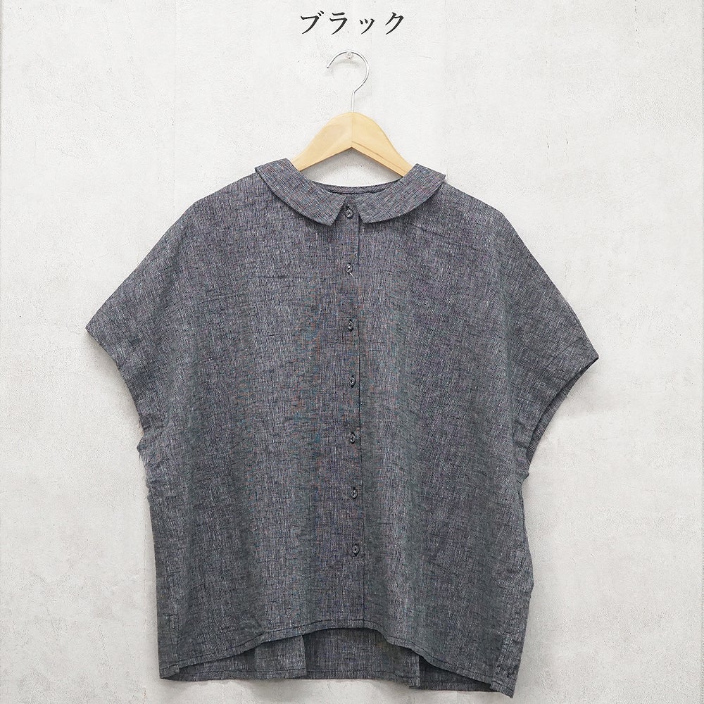 Branch m‘.,ブランチエム,ナチュラル,30代,40代,50代,60代,リネン,ゆったり,ブラウス,リネンブラウス,ドルマンブラウス,