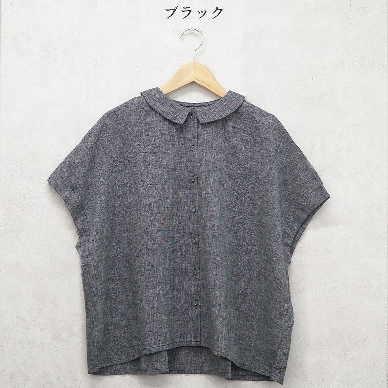 Branch m‘.,ブランチエム,ナチュラル,30代,40代,50代,60代,リネン,ゆったり,ブラウス,リネンブラウス,ドルマンブラウス,
