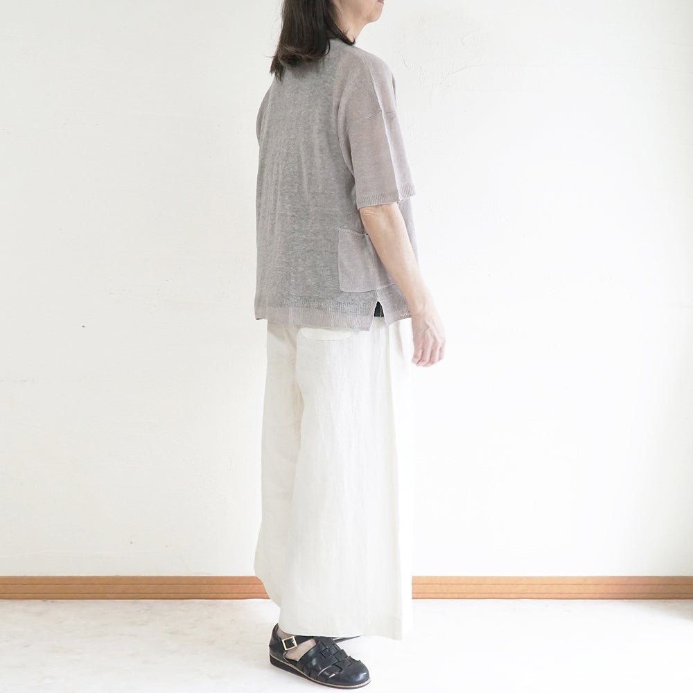 Branch m‘.,ブランチエム,ナチュラル,30代,40代,50代,60代,リネン,ゆったり,カーディガン,リネンニット,ニットカーディガン,羽織,リネンニットカーディガン,,
