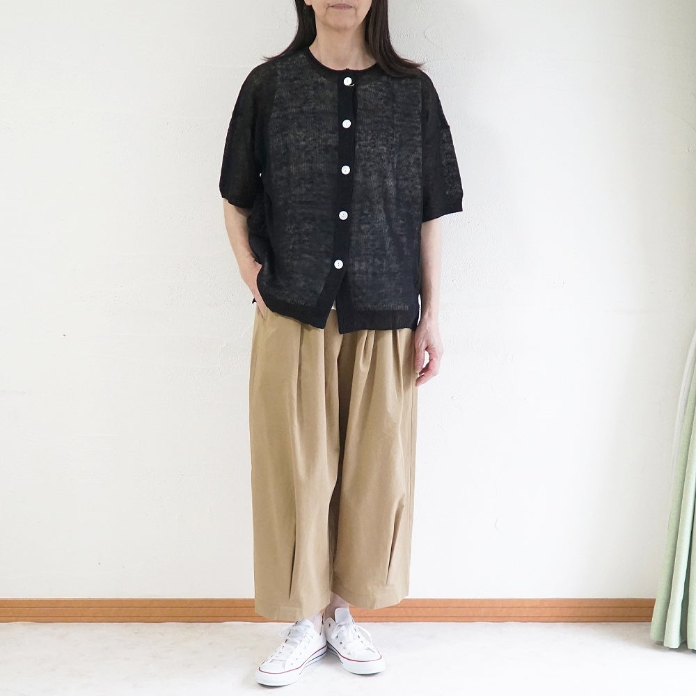 Branch m‘.,ブランチエム,ナチュラル,30代,40代,50代,60代,リネン,ゆったり,カーディガン,リネンニット,ニットカーディガン,羽織,リネンニットカーディガン,,