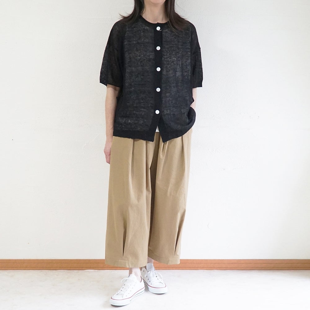 Branch m‘.,ブランチエム,ナチュラル,30代,40代,50代,60代,リネン,ゆったり,カーディガン,リネンニット,ニットカーディガン,羽織,リネンニットカーディガン,,