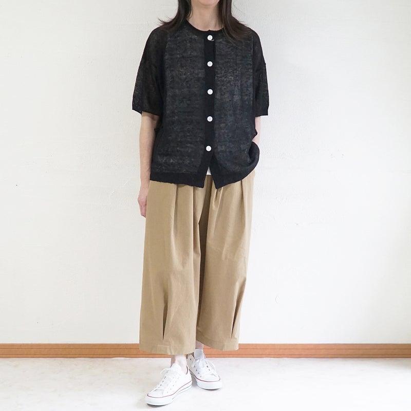 Branch m‘.,ブランチエム,ナチュラル,30代,40代,50代,60代,リネン,ゆったり,カーディガン,リネンニット,ニットカーディガン,羽織,リネンニットカーディガン,,