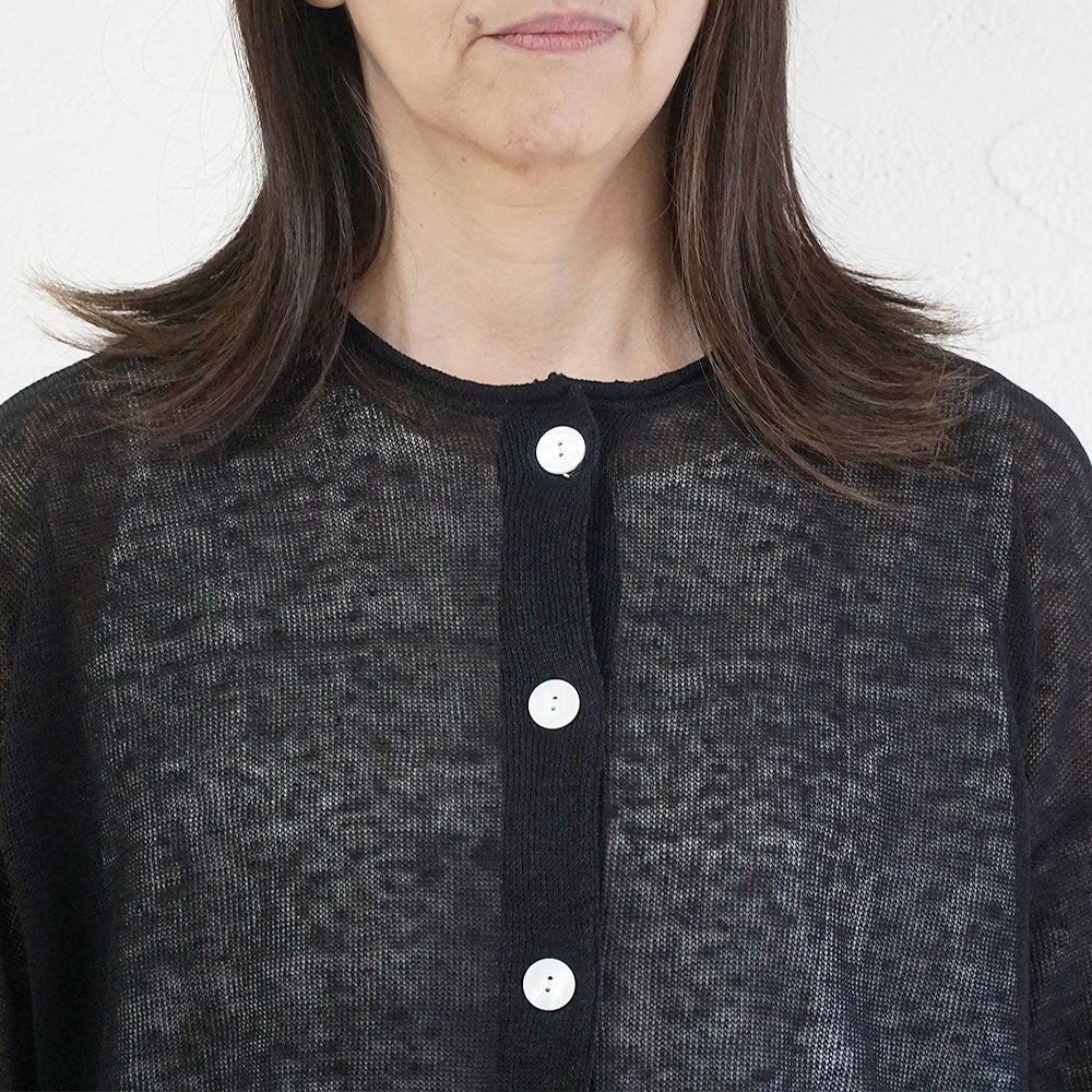 Branch m‘.,ブランチエム,ナチュラル,30代,40代,50代,60代,リネン,ゆったり,カーディガン,リネンニット,ニットカーディガン,羽織,リネンニットカーディガン,,