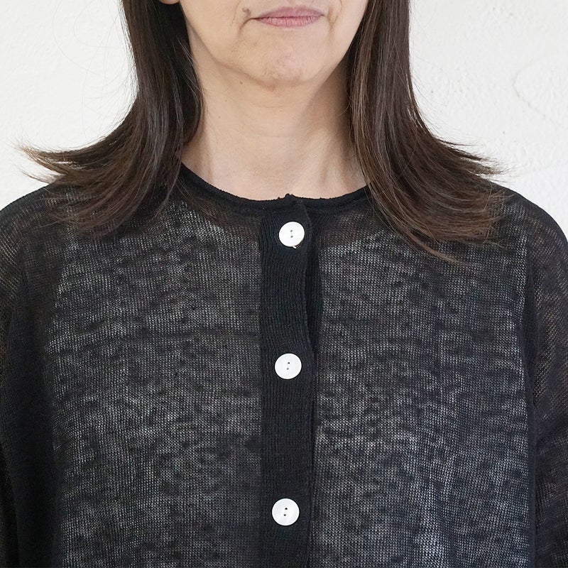 Branch m‘.,ブランチエム,ナチュラル,30代,40代,50代,60代,リネン,ゆったり,カーディガン,リネンニット,ニットカーディガン,羽織,リネンニットカーディガン,,