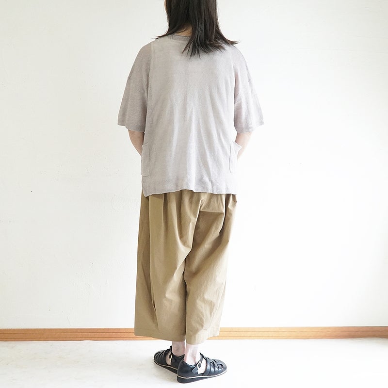 Branch m‘.,ブランチエム,ナチュラル,30代,40代,50代,60代,コーデセット,コーディネートセット,セット売り,ゆったり,リネン,カーディガン,リネンカーディガン,羽織,リネンニット,パンツ,コクーンパンツ,フィグパンツ,バルーンパンツ,
