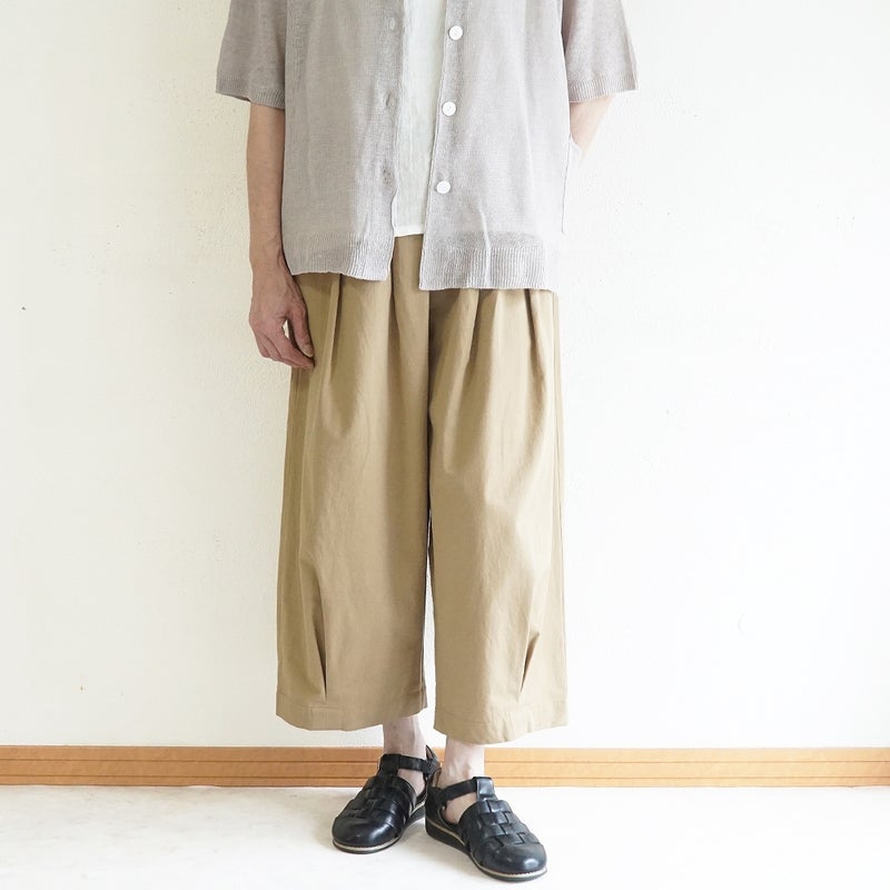 Branch m‘.,ブランチエム,ナチュラル,30代,40代,50代,60代,コーデセット,コーディネートセット,セット売り,ゆったり,リネン,カーディガン,リネンカーディガン,羽織,リネンニット,パンツ,コクーンパンツ,フィグパンツ,バルーンパンツ,