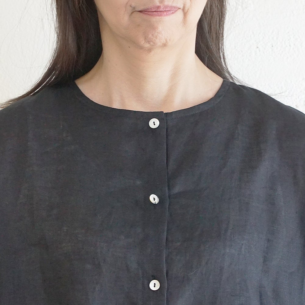 Branch m‘.,ブランチエム,ナチュラル,30代,40代,50代,60代,リネン,ゆったり,麻,ブラウス,リネンブラウス,ピンタックブラウス,ギャザーブラウス ,