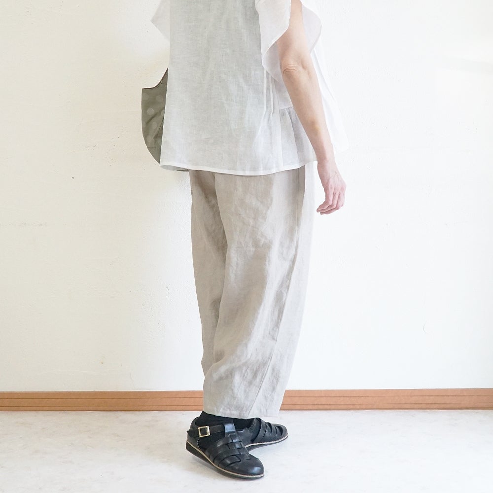 Branch m‘.,ブランチエム,ナチュラル,30代,40代,50代,60代,リネン,麻,ゆったり,パンツ,デニム,リネンパンツ ,ワイドパンツ,コクーンパンツ,バルーンパンツ,