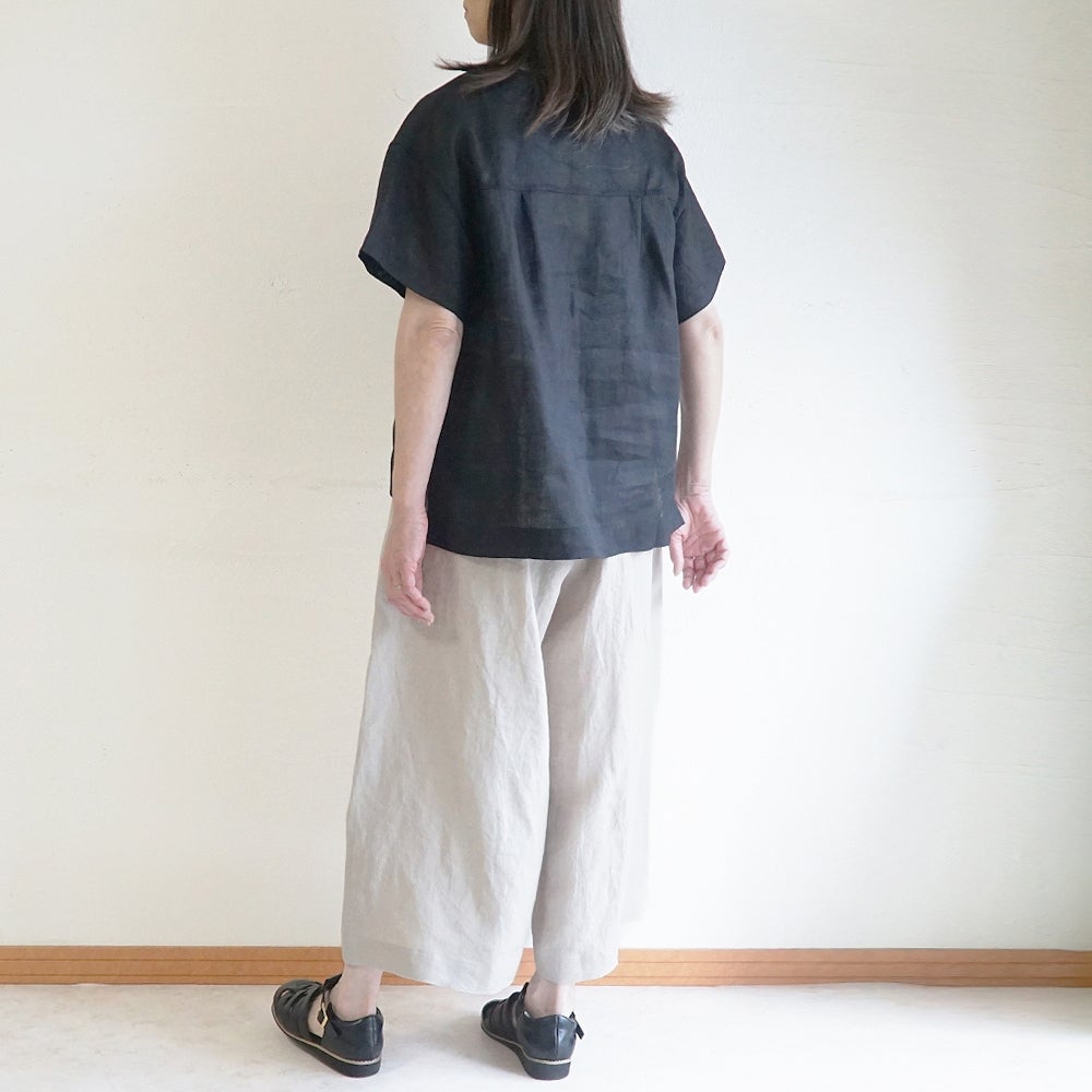 Branch m‘.,ブランチエム,ナチュラル,30代,40代,50代,60代,リネン,麻,ゆったり,パンツ,リネンパンツ ,ワイドパンツ,ギャザーパンツ,