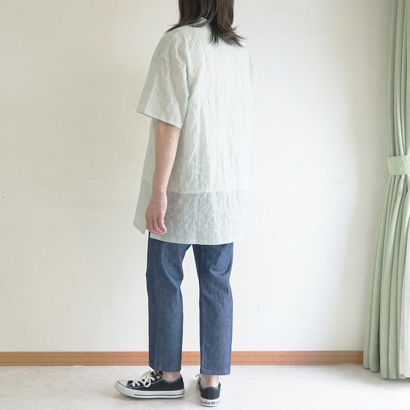 Branch m‘.,ブランチエム,ナチュラル,30代,40代,50代,60代,コットン,綿,ゆったり,ブラウス,チュニック,チュニックブラウス,スキッパーチュニック,スキッパーブラウス,ストラップ