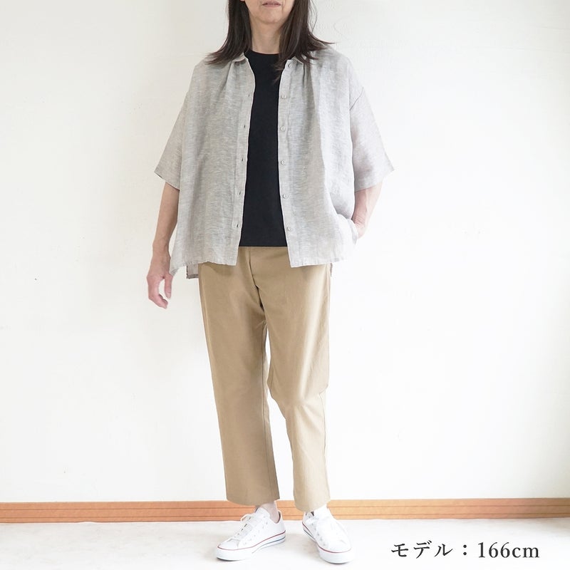 Branch m‘.,ブランチエム,ナチュラル,30代,40代,50代,60代,リネン,ゆったり,ブラウス,リネンブラウス,ドルマンブラウス,