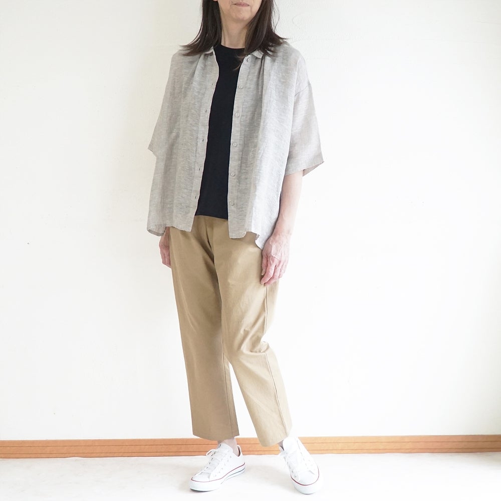Branch m‘.,ブランチエム,ナチュラル,30代,40代,50代,60代,リネン,ゆったり,ブラウス,リネンブラウス,ドルマンブラウス,