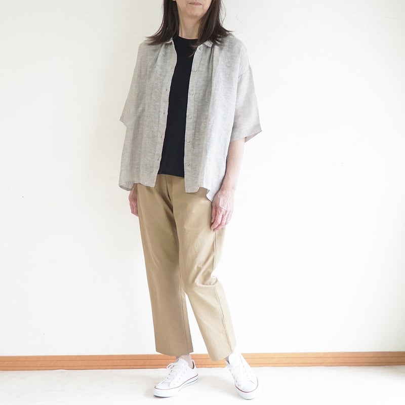 Branch m‘.,ブランチエム,ナチュラル,30代,40代,50代,60代,リネン,ゆったり,ブラウス,リネンブラウス,ドルマンブラウス,