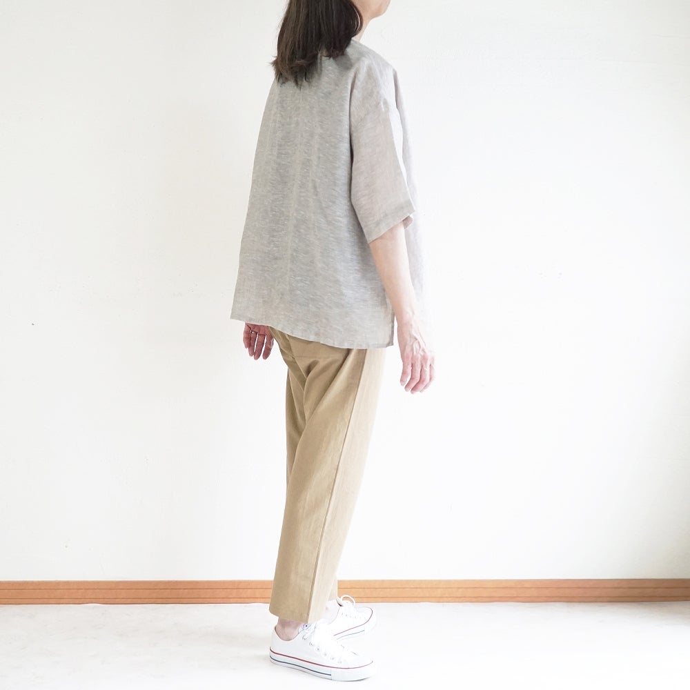 Branch m‘.,ブランチエム,ナチュラル,30代,40代,50代,60代,リネン,ゆったり,ブラウス,リネンブラウス,ドルマンブラウス,