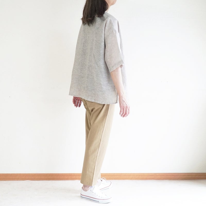 Branch m‘.,ブランチエム,ナチュラル,30代,40代,50代,60代,リネン,ゆったり,ブラウス,リネンブラウス,ドルマンブラウス,