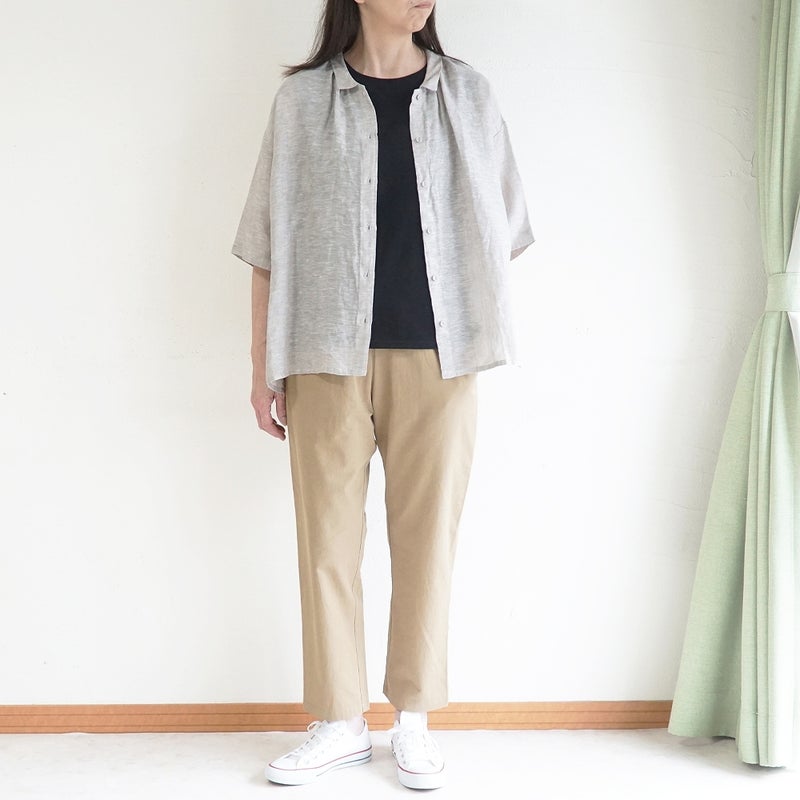 Branch m‘.,ブランチエム,ナチュラル,30代,40代,50代,60代,リネン,ゆったり,ブラウス,リネンブラウス,ドルマンブラウス,