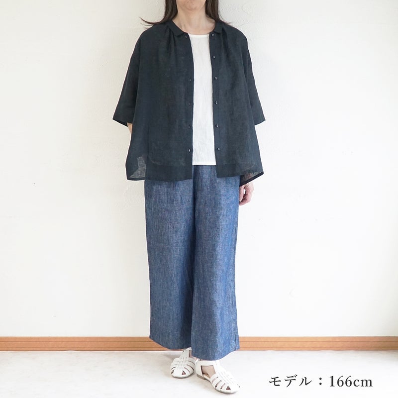 Branch m‘.,ブランチエム,ナチュラル,30代,40代,50代,60代,リネン,ゆったり,ブラウス,リネンブラウス,ドルマンブラウス,