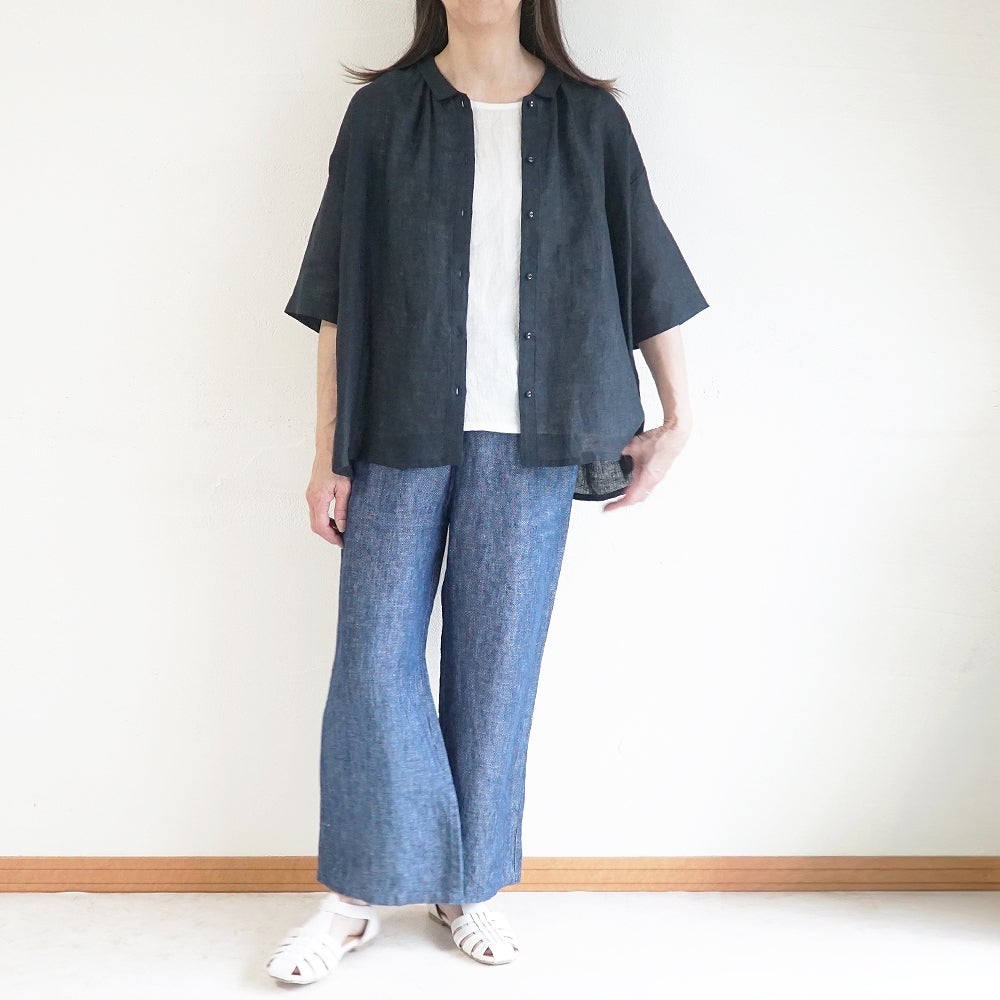 Branch m‘.,ブランチエム,ナチュラル,30代,40代,50代,60代,リネン,ゆったり,ブラウス,リネンブラウス,ドルマンブラウス,